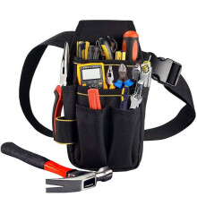 Bolsa de herramientas compacta y ligera para técnicos electricistas, construcción duradera, soporte multiusos para herramientas pesadas.