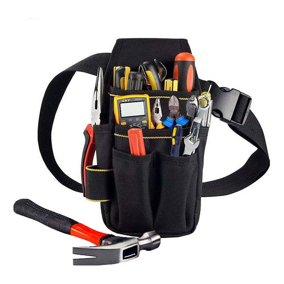 Compact Lightweight Tool Bag For Electrician Technician, Durable Construction Multi Pocket Heavy Tools Holder 9423501044235