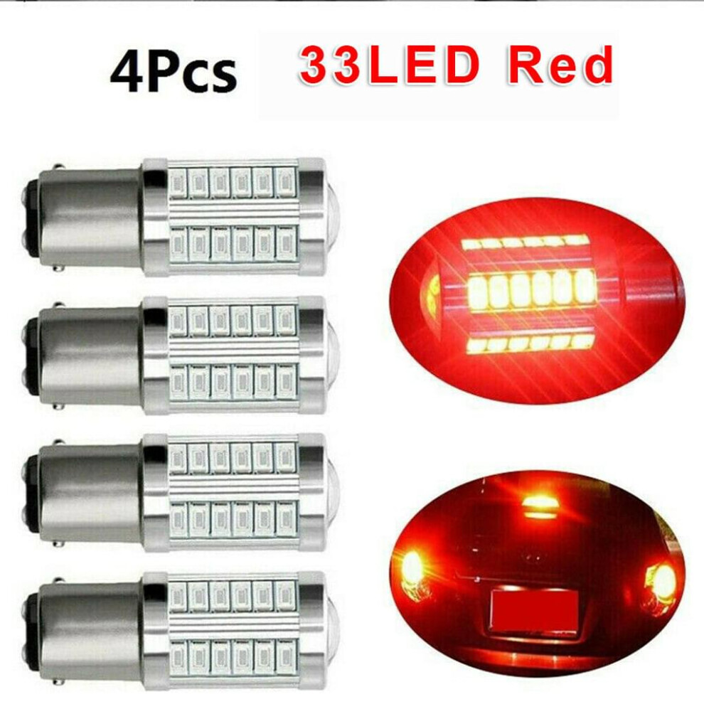 1157 Bay15d Led Turn Brake Bulb, All-Direction Ultra Bright Effects Energy-Saving Long Lifespan Color Temp Super Bright Led Bulbs Light/Red 9169997004109
