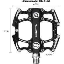 Universelle Fahrradpedale mit wasserdichter und rutschfester Oberfläche, Pedale aus Aluminiumlegierung mit abgedichteten Lagern, langlebige