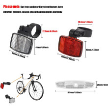 Night Safety Warning Accessories for Bicycles, Bike Spoke Reflectors with Easy Installation and 360 Reflective Coverage, Durable Plastic Inserts