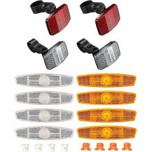 High Reflectivity Decorative Spoke Reflectors for Add Visibility, Long-lasting No Batteries Bicycle Warning Reflector with Durable in All Weathers