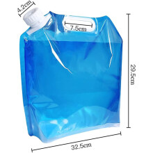 Contenitore per acqua portatile per attività all'aperto, materiale per uso alimentare, pieghevole, con rubinetto e dispenser d'acqua, leggero e