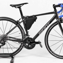 Bolsa frontal para quadro de bicicleta, bolsa Oxford de fácil remoção e instalação com recursos multifuncionais, bolsa de armazenamento