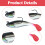 Iscas de pesca de plástico macio para água doce e salgada, corpo supermacio com cauda em formato de remo 3D e peso interno, design realista com 4