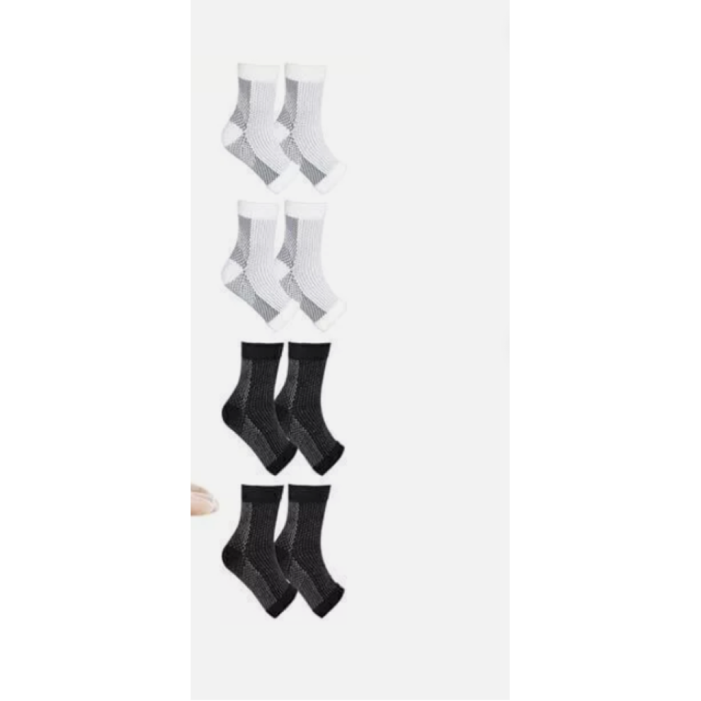 Natural Relief, Anti Fatigue Compression Foot Sleeve for Enhanced Circulation and Reduced Swelling