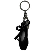 Porte-clés de chaussure de danse à breloque élégante,-Noir