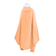 Elektrorad Regenjacke 3XL PVC Vollkörper wiederverwendbarer orange wasserfester Poncho
