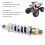 250mm Adjustable Suspension Shock Absorber for Motorcycle ATV 8