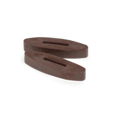 (One Size, Brown) Shires Silicone Horse Rein Stops (Pack Of 2)