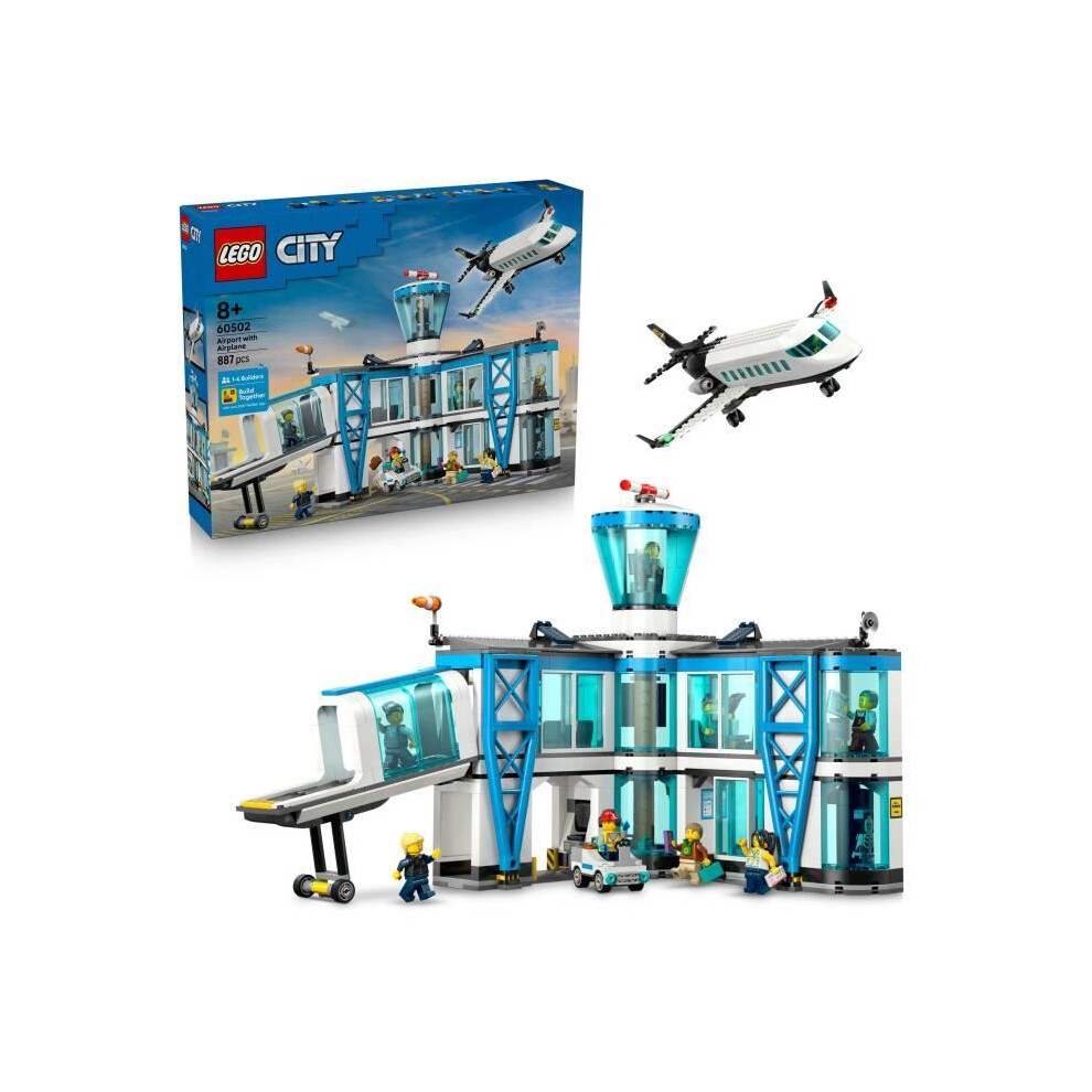 Lego City 60502 Airport With Airplane Age 8+ 887Pcs