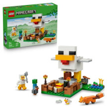 LEGO Minecraft 21585 Der Hühnerhof - Konstruktionsspielzeug für Mädchen oder Jungen ab 7 Jahren