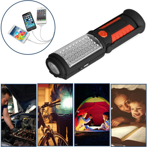 Magnetic Flashlight, Ultra Bright Led Rechargeable Work Light For Multiple Purposes 2