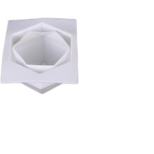 Moule en silicone réutilisable, moule à jardinière en béton pour la fabrication de vases décoratifs et de pots pour plantes succulentes,