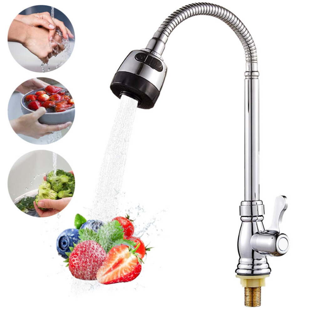 Sanitec Sn 0017 Sleek And Modern Kitchen Faucet, Durable Construction Ensures Longevity, Single Lever Control Offers Ease Of Use, Easy Installation, S 9441426915669