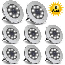 Lampes solaires de sol, batterie rechargeable Ni-MH à économie d'énergie pour une installation rapide, procédé d'oxydation anodique étanche