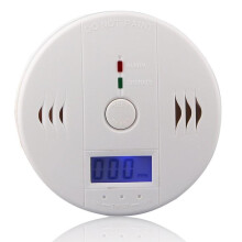 Veiligheidsgegarandeerde koolmonoxidedetector, geavanceerd continu bewakingssysteem met elektrochemische koolmonoxidesensor, werkt op batterijen.