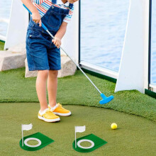 Copo de golfe portátil para putting, bem projetado para uso interno, com borda de transição suave para uma experiência realista, leve e