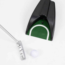 Taco de golfe destacável com sistema de retorno de bolas, conjunto de ferramentas de treino de golfe portátil e fácil de montar para viagens, kit