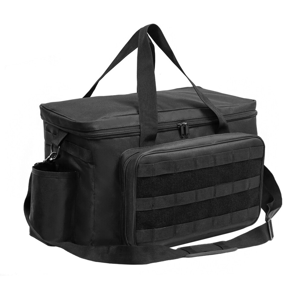 Molle Webbing Equipped Patrol Bag For Field Professionals, Police Duty Bag With Padded Laptop Sleeve And Multiple Compartment, Car Front Seat 9009791520781