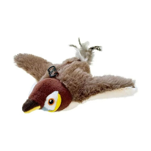 Cat Toy Interactive Electric Fluttering Sparrow Realistic Bird Movements Engaging Pet  Accessory