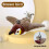 Cat Toy Interactive Electric Fluttering Sparrow Realistic Bird Movements Engaging Pet  Accessory 5