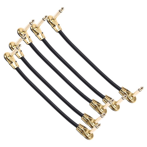 Gitarr  Effect Device Ansluter Tråd Dubbelt Flat  Anaerobic Audio  Pedal Instrument Jack Plug 20CM
