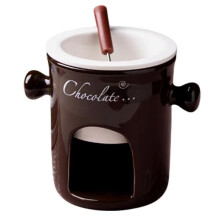 Fondue-Becher Keramik-Schokoladen-Schmelzfondue-Topf Schokoladenfondue-Becher Snack-Süßigkeiten-Schokoladen-Schmelztopf Kaffee