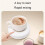 Compact Magnetic Stirrer,  Automatic Beverage Mixer, USB-C Rechargeable, Suitable for Glass & Ceramic Cups 2