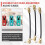 Gitarr  Effect Device Ansluter Tråd Dubbelt Flat  Anaerobic Audio  Pedal Instrument Jack Plug 20CM 6
