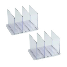2er-Pack Taschen- und Geldbörsen-Organizer für Den Kleiderschrank, Verstellbare Transparente Handtaschen-Regal-Clutch-Teiler für die
