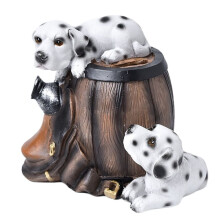 Piggy Bank Resin Dog Statue Figurine Coin Jar Toy Piggy Bank Desktop Decoration Children'S Birthday Gift A