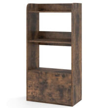 Estante autoportante 55 x 29 x 105 cm prática com gaveta deslizante, design elegante em