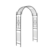 Arche de jardin - HELLOSHOP26 - 143 x 40 x 234 cm - Métal - Antirouille - Personnalisable