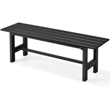 Banco de jardim - HELLOSHOP26 - 120x36x40,5 cm - Ultra resistente - Antirruído - Ergonômico