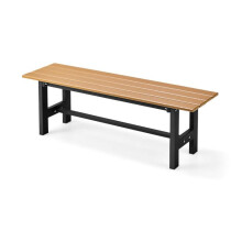 Banco de jardim - HELLOSHOP26 - 120 x 36 x 40,5 cm - Antirrustico - Ergonomico - Design