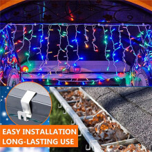 50 Stuks Kerstverlichting Dakgoothaken Vakantieverlichting Haken Dakgoothangers voor Kerstverlichting Buitendecoratie