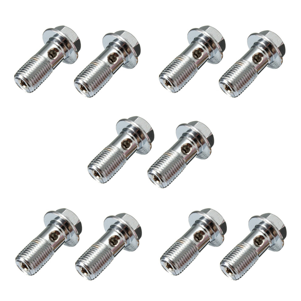 10X Motorcycle Stainless Brake Banjo Bolt M10 X 1.0Mm Caliper Master Cylinder 6034047490474
