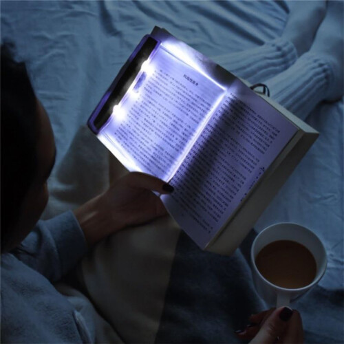 Multifunctional LED Flat-Panel Night Vision Reading Lamp, Clear Book Page Light At Night, Flat Book Light, Booklights 2