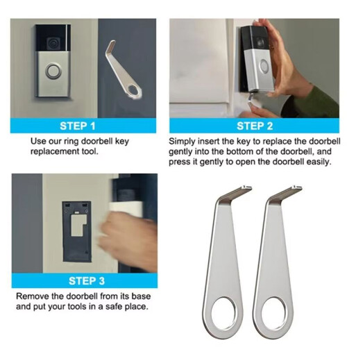 For Ring Screwdriver Replacement Ring Doorbell Mount Screwdriver Doorbell Camera Opening Key Tool Kit for Homeowner 2