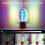 Lights Projector, Cordless Night Light with Rotating Button to Adjust Brightness Suitable for Bedroom/Desktop Decoration 5