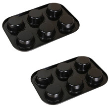 Cake Mold Muffin Pan 6-Hole Muffin Cup Baking Pan DIY Baking Pan Baking Mold