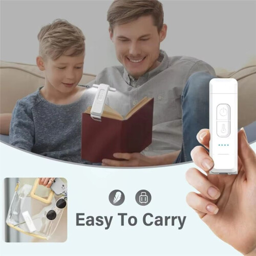 USB Rechargeable LED Reading Light - Clip- Book Light, Portable Bookmark Light with Adjustable Brightness 1