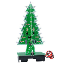 DIY Christmas Tree LED Kit - Flashing Lights Circuit Kit for Festive Electronic Fun Colorful
