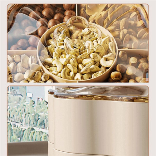 Double-Layer Multi-Purpose Luxury Box Snacks Put Chinese Dried Fruit Storage Room Coffee Table High-Grade Candy Box,A 1