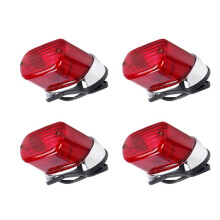 4X Motorrad Rückfahr Bremse Leuchte ABS Rot Motorrad Rückfahren Indikator Stopp Leuchte für  Virago XV250 XV400