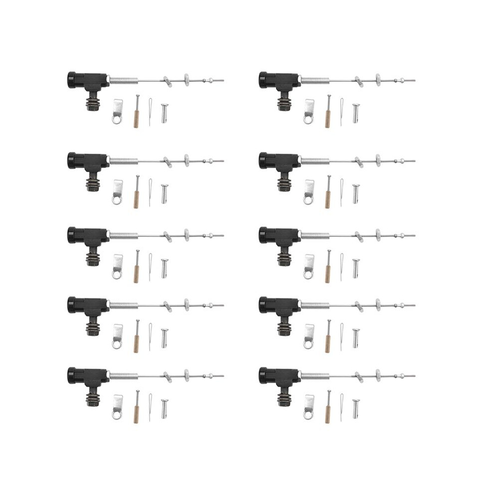 10X Motorcycle Hydraulic Clutch Master Cylinder Rod Brake Pump M10x1.25mm Aluminum Black 6032173100533