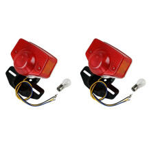 2X Fanale Posteriore del Motociclo Fanale Posteriore Fanale Posteriore con Lampadina per CT70 CT90 CT125 XL70 CL70 CL90 Jialing JH70