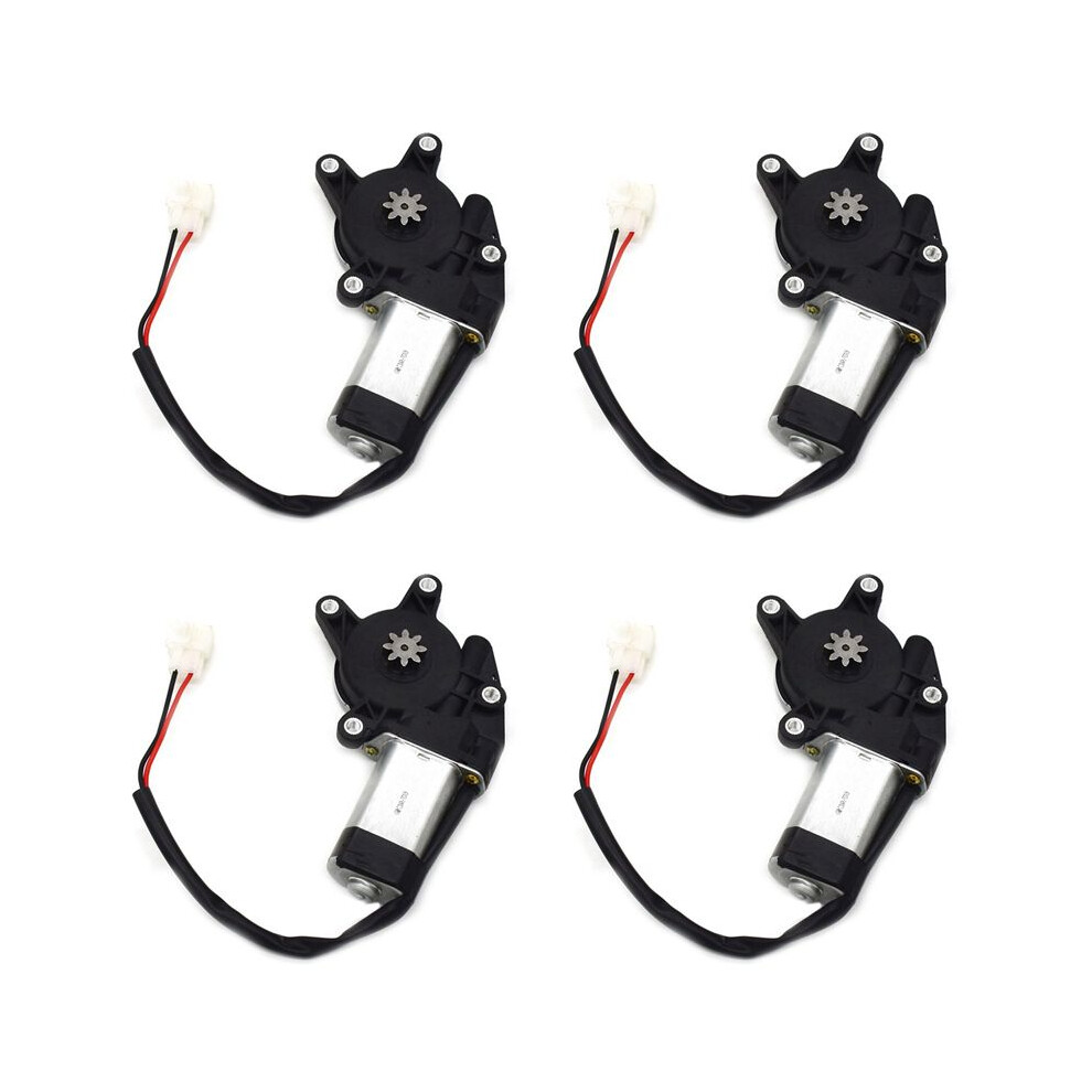 4X Motor Power Window Lift Motor Electric Car Electric Window Regulator Motor Window Lifter Power Motor Motor 12V Black/Silver 6132935127287