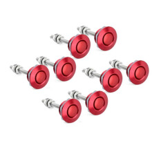 8 X Red Push Button Quick Release Hood Bonnet Pins Lock Clip Car Bumper  Kit Hood Bonnet Pins Lock Clip 30mm Red